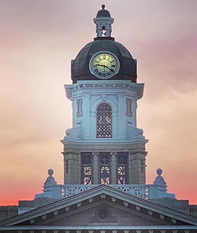 Photo of bell tower of Missoula County Courthouse